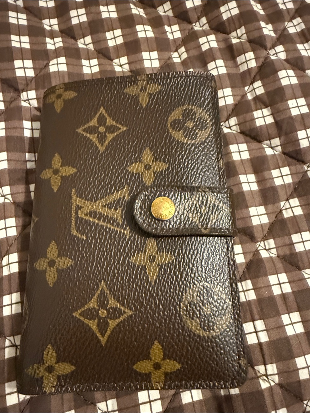 Authentic Louis Vuitton Monogram Bifold Wallet- Brown & Gold Hardware